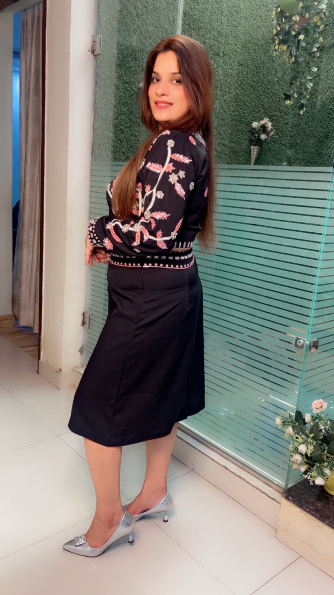 Embroidered Top & Skirt - Kirti Kapoor Couture