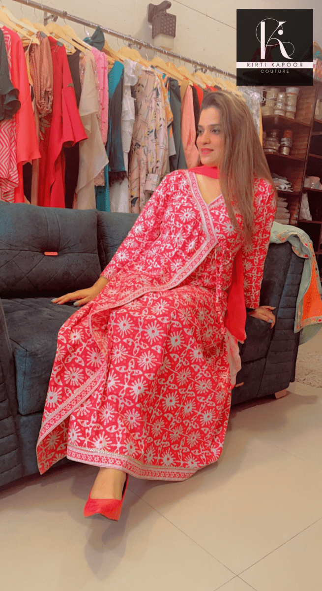 Flapped - Flairy Red Dress For Festive Season - Kirti Kapoor Couture