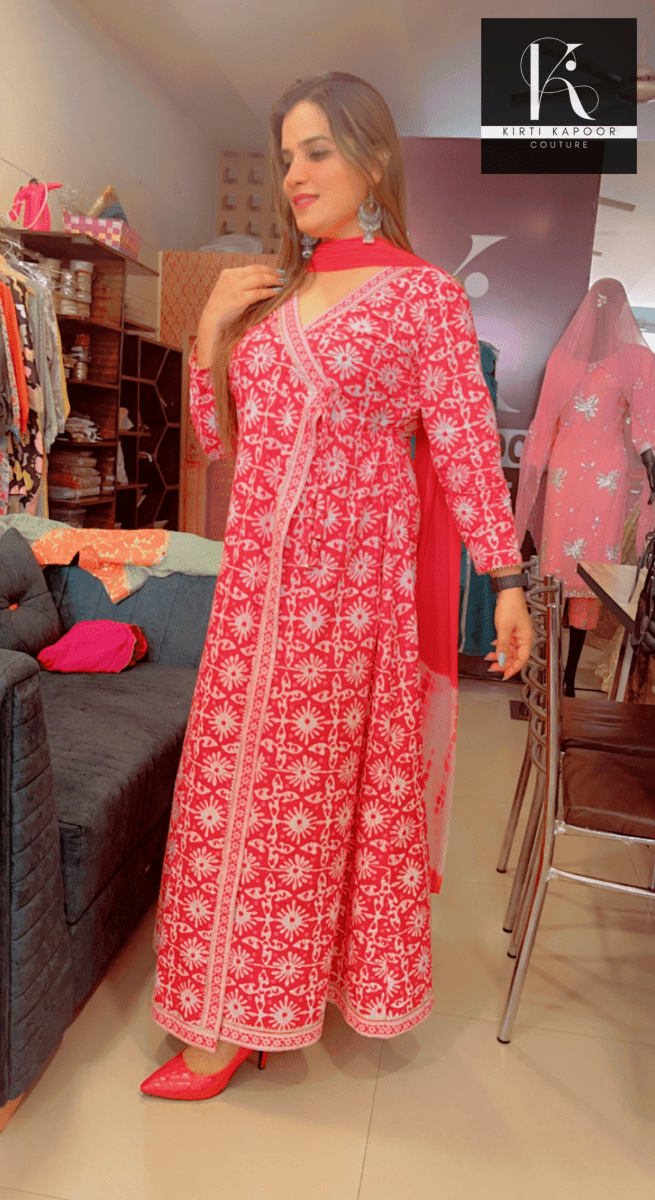 Flapped - Flairy Red Dress For Festive Season - Kirti Kapoor Couture