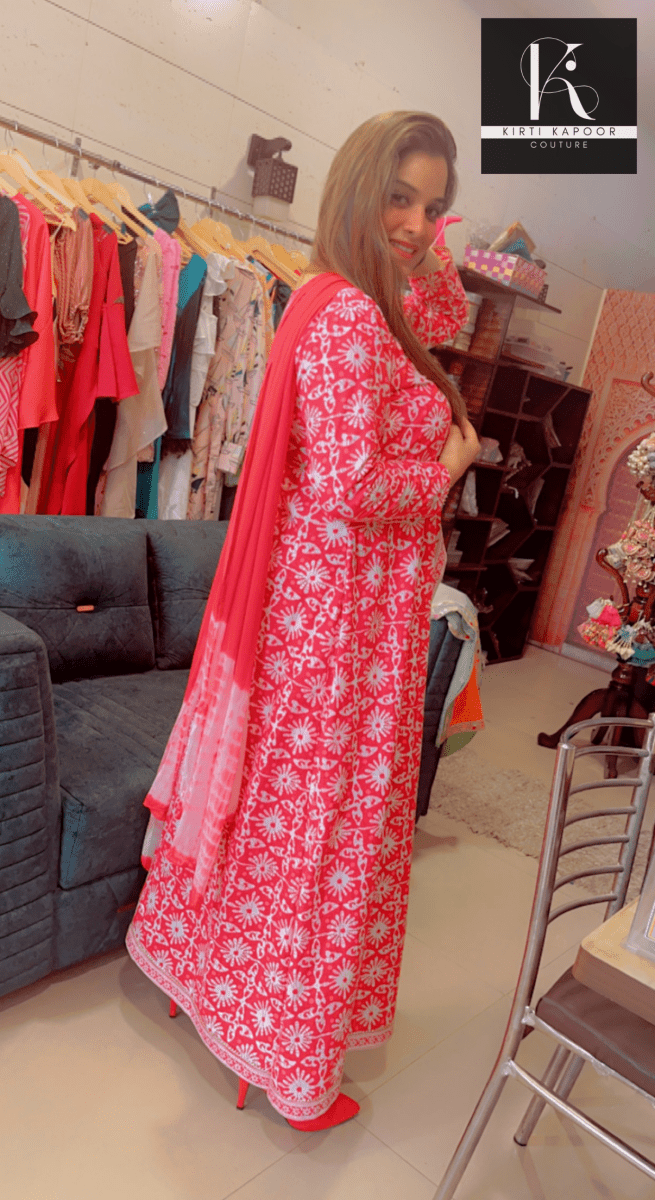 Flapped - Flairy Red Dress For Festive Season - Kirti Kapoor Couture