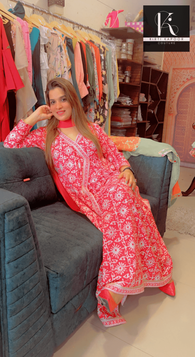 Flapped - Flairy Red Dress For Festive Season - Kirti Kapoor Couture