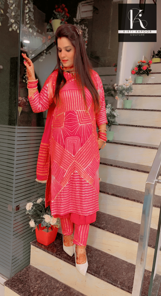 Fox Georgette Designer Suit - Kirti Kapoor Couture