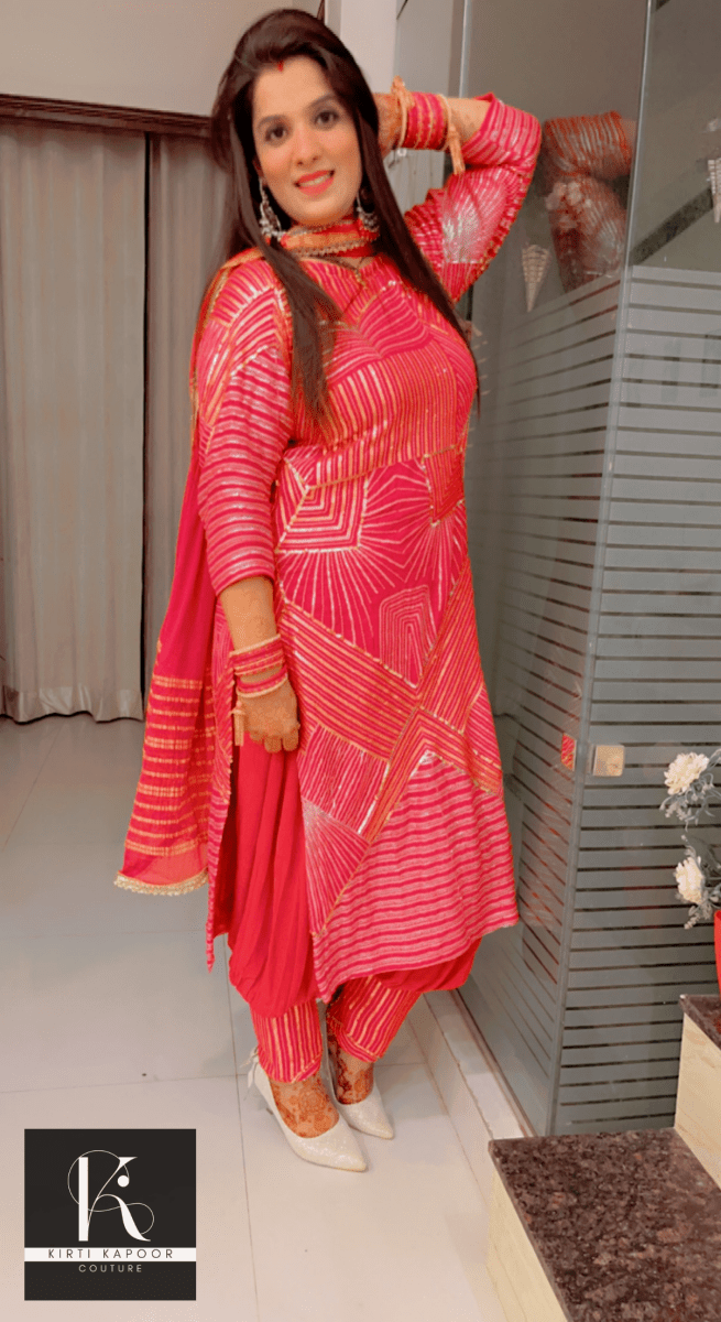 Fox Georgette Designer Suit - Kirti Kapoor Couture