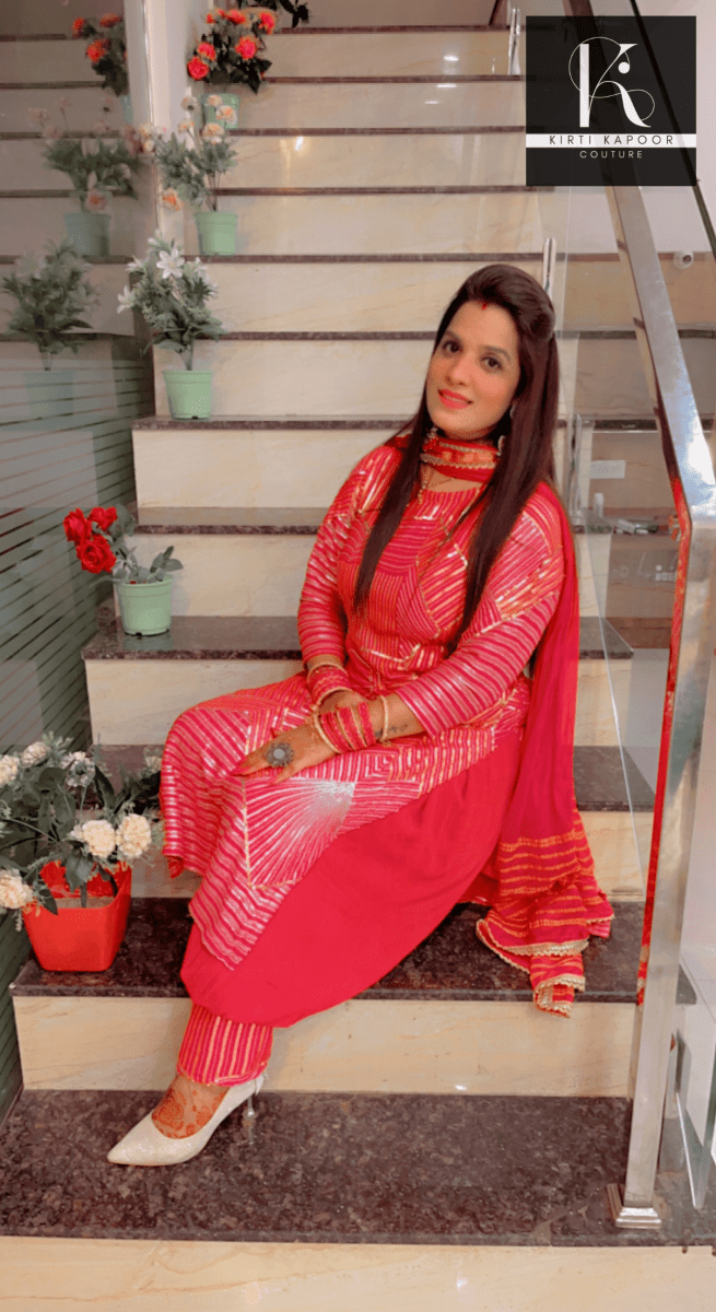 Fox Georgette Designer Suit - Kirti Kapoor Couture