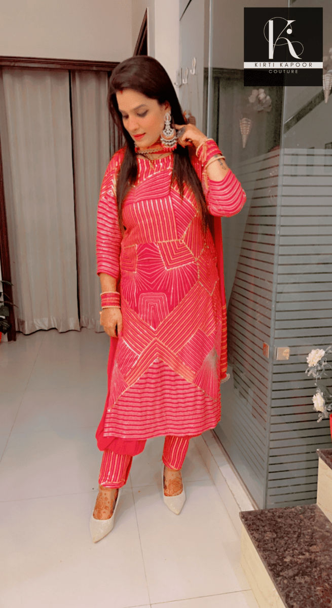 Fox Georgette Designer Suit - Kirti Kapoor Couture