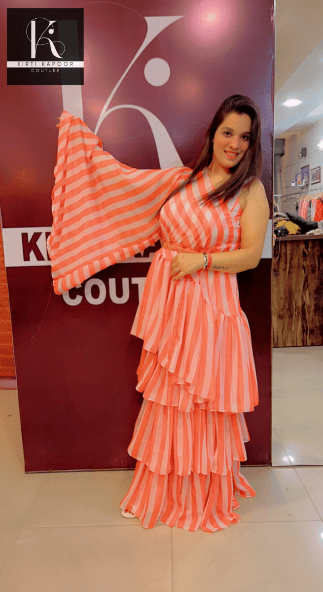 Frilled Designer Dress by Kirti Kapoor Couture - Kirti Kapoor Couture