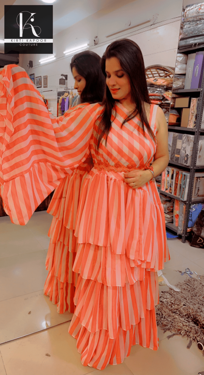Frilled Designer Dress by Kirti Kapoor Couture - Kirti Kapoor Couture