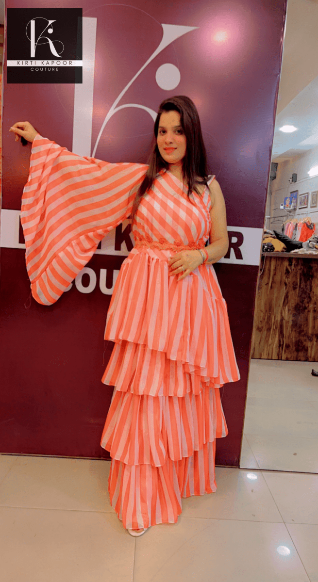 Frilled Designer Dress by Kirti Kapoor Couture - Kirti Kapoor Couture