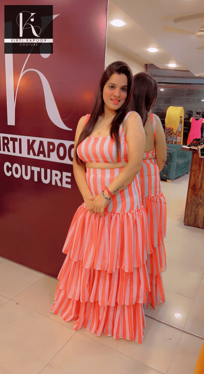 Frilled Designer Dress by Kirti Kapoor Couture - Kirti Kapoor Couture