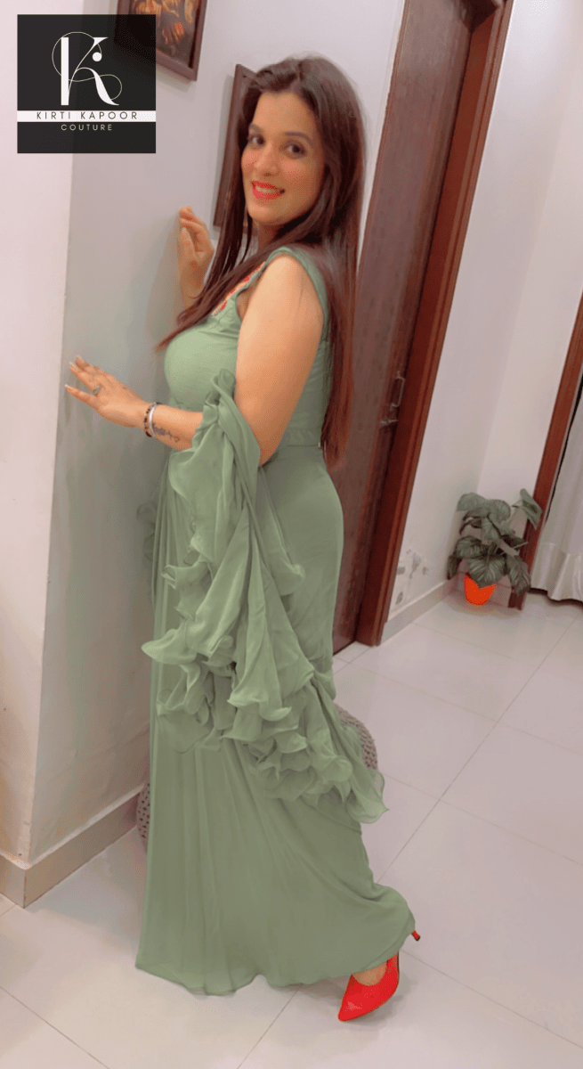 Fusion And Drape Dress by Kirti Kapoor - Kirti Kapoor Couture