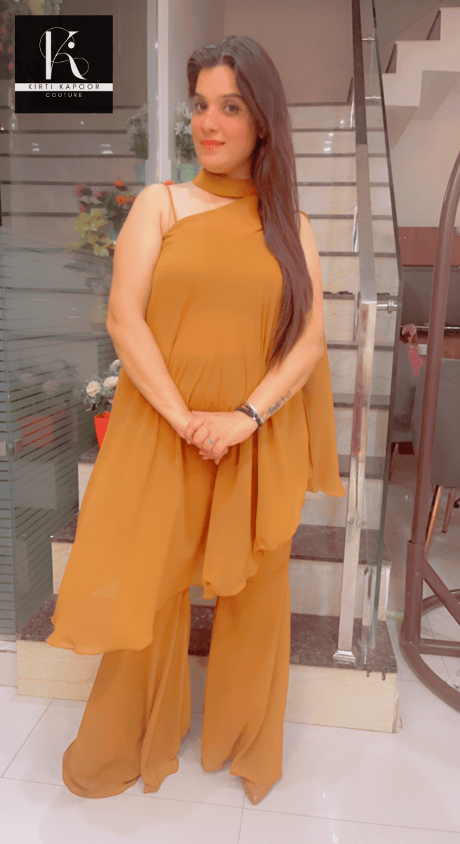 Georgette Matte Designer Co - ord Set - Kirti Kapoor Couture