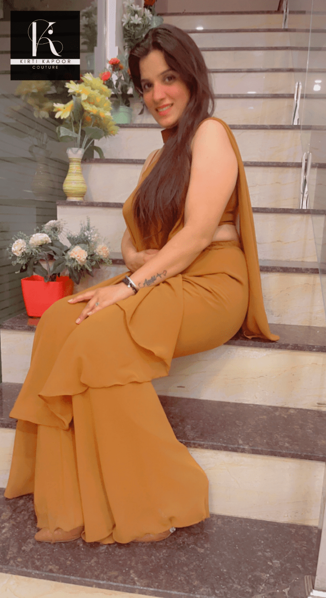 Georgette Matte Designer Co - ord Set - Kirti Kapoor Couture