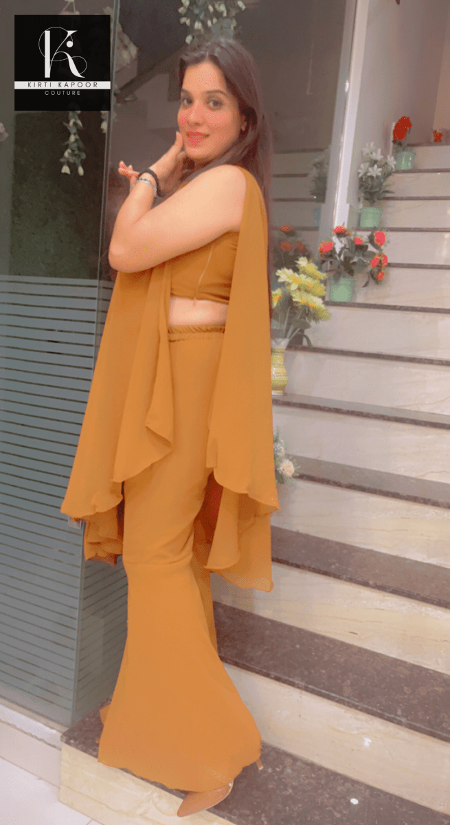 Georgette Matte Designer Co - ord Set - Kirti Kapoor Couture