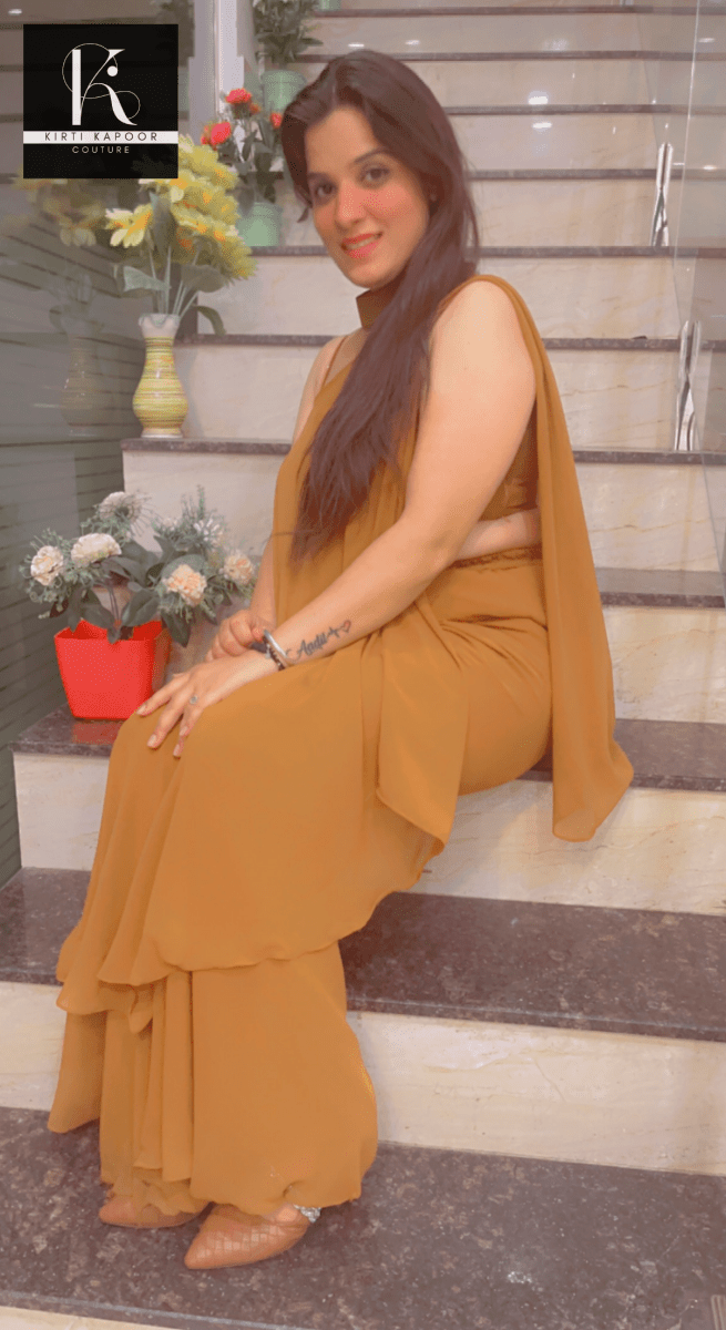 Georgette Matte Designer Co - ord Set - Kirti Kapoor Couture