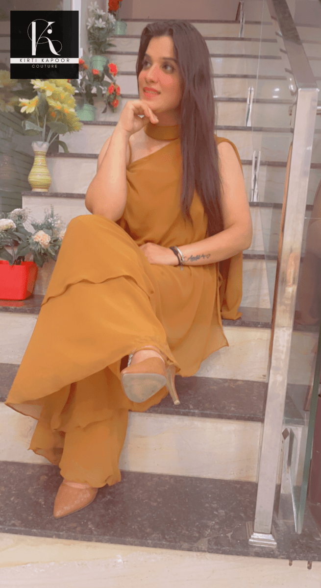 Georgette Matte Designer Co - ord Set - Kirti Kapoor Couture