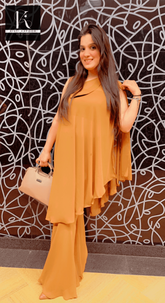 Georgette Matte Designer Co - ord Set - Kirti Kapoor Couture