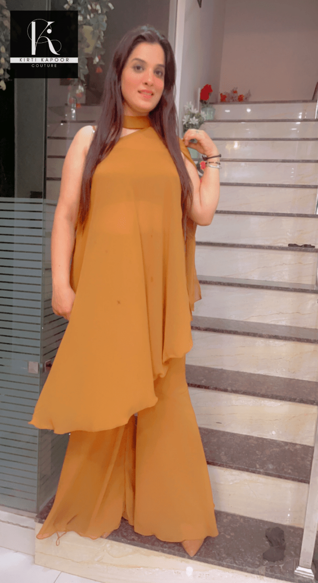 Georgette Matte Designer Co - ord Set - Kirti Kapoor Couture