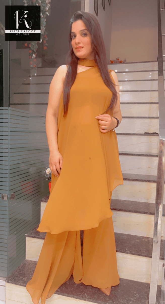 Georgette Matte Designer Co - ord Set - Kirti Kapoor Couture