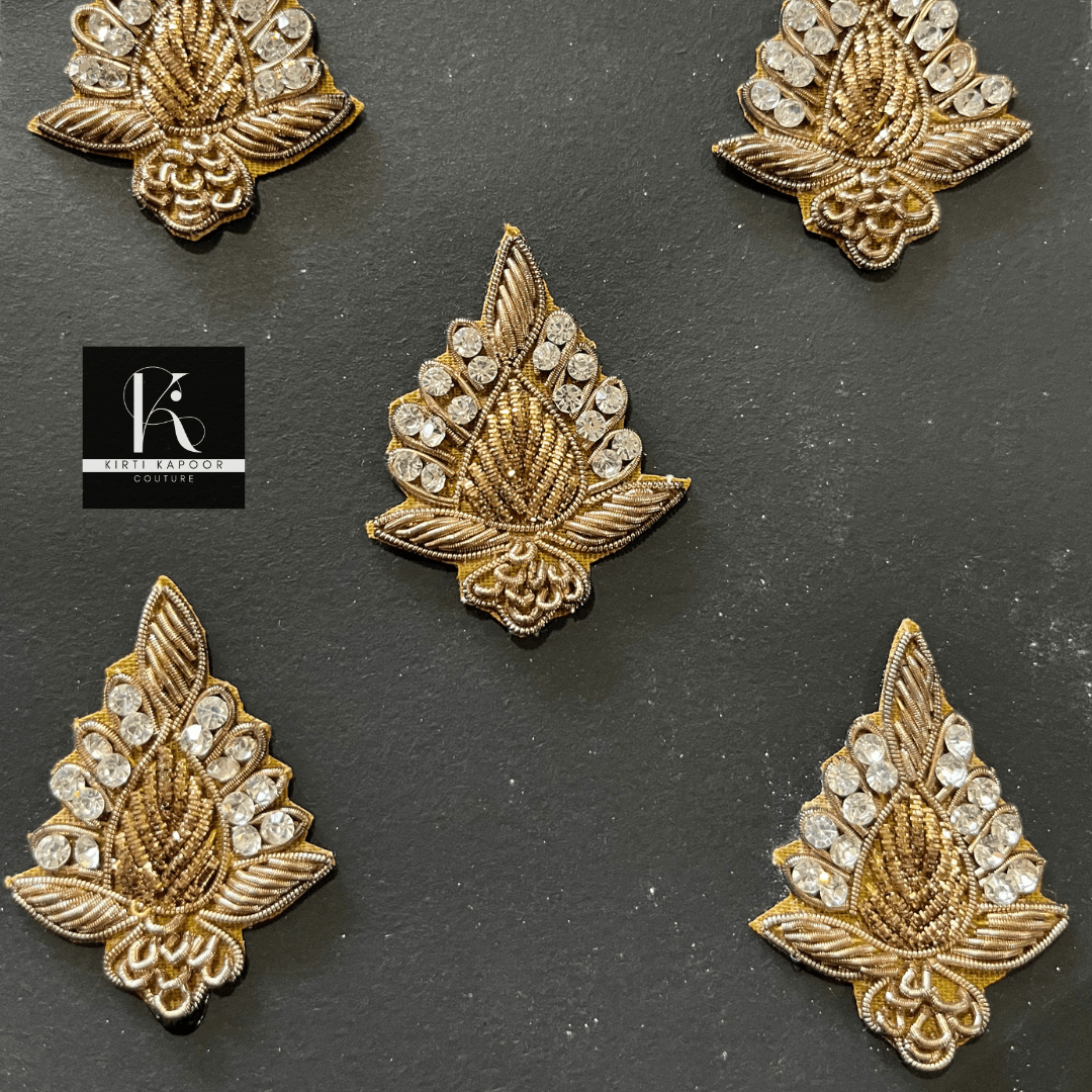 Golden Applique for Suits - Kirti Kapoor Couture