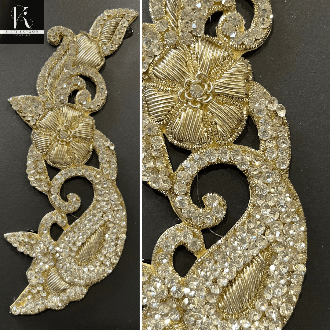 Golden - Silver Patch For Lehengas & Dresses - Kirti Kapoor Couture