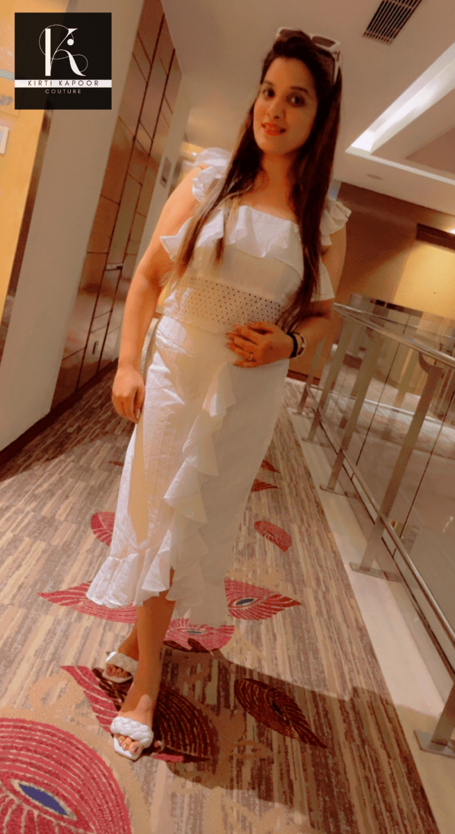 Gorgeous Cotton Chicken Ruffled Skirt Top - Kirti Kapoor Couture