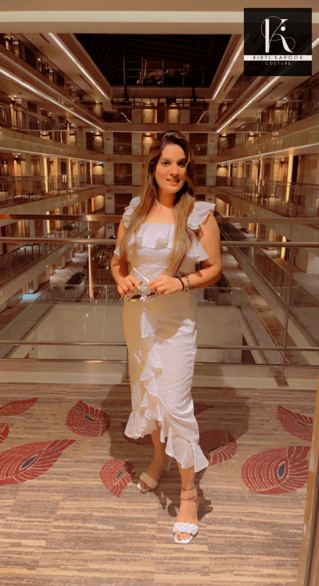 Gorgeous Cotton Chicken Ruffled Skirt Top - Kirti Kapoor Couture
