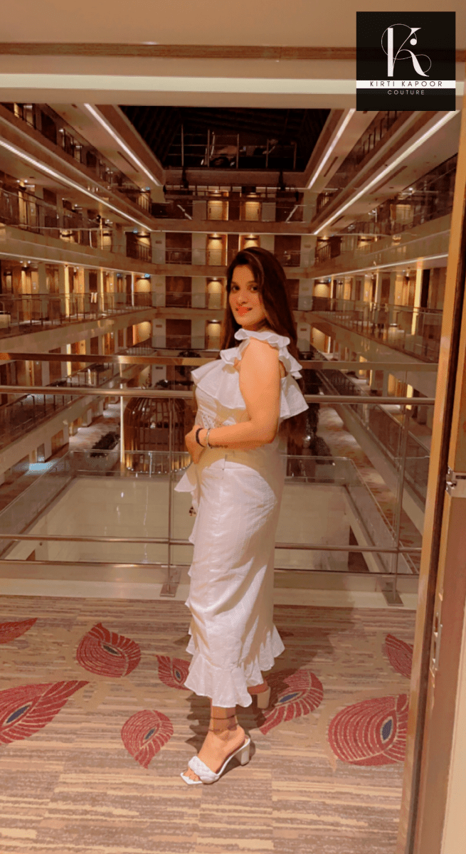 Gorgeous Cotton Chicken Ruffled Skirt Top - Kirti Kapoor Couture