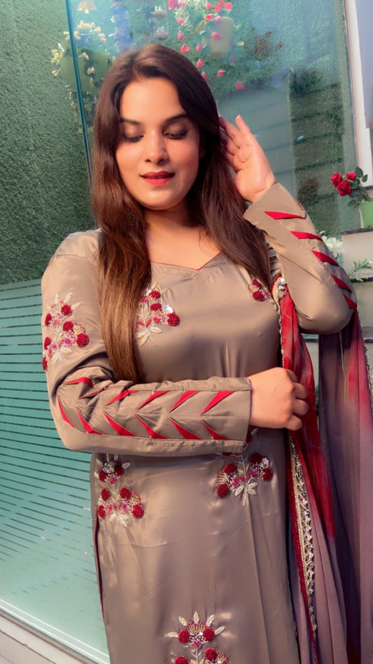 Hand Embroidered designer Suit - Kirti Kapoor Couture