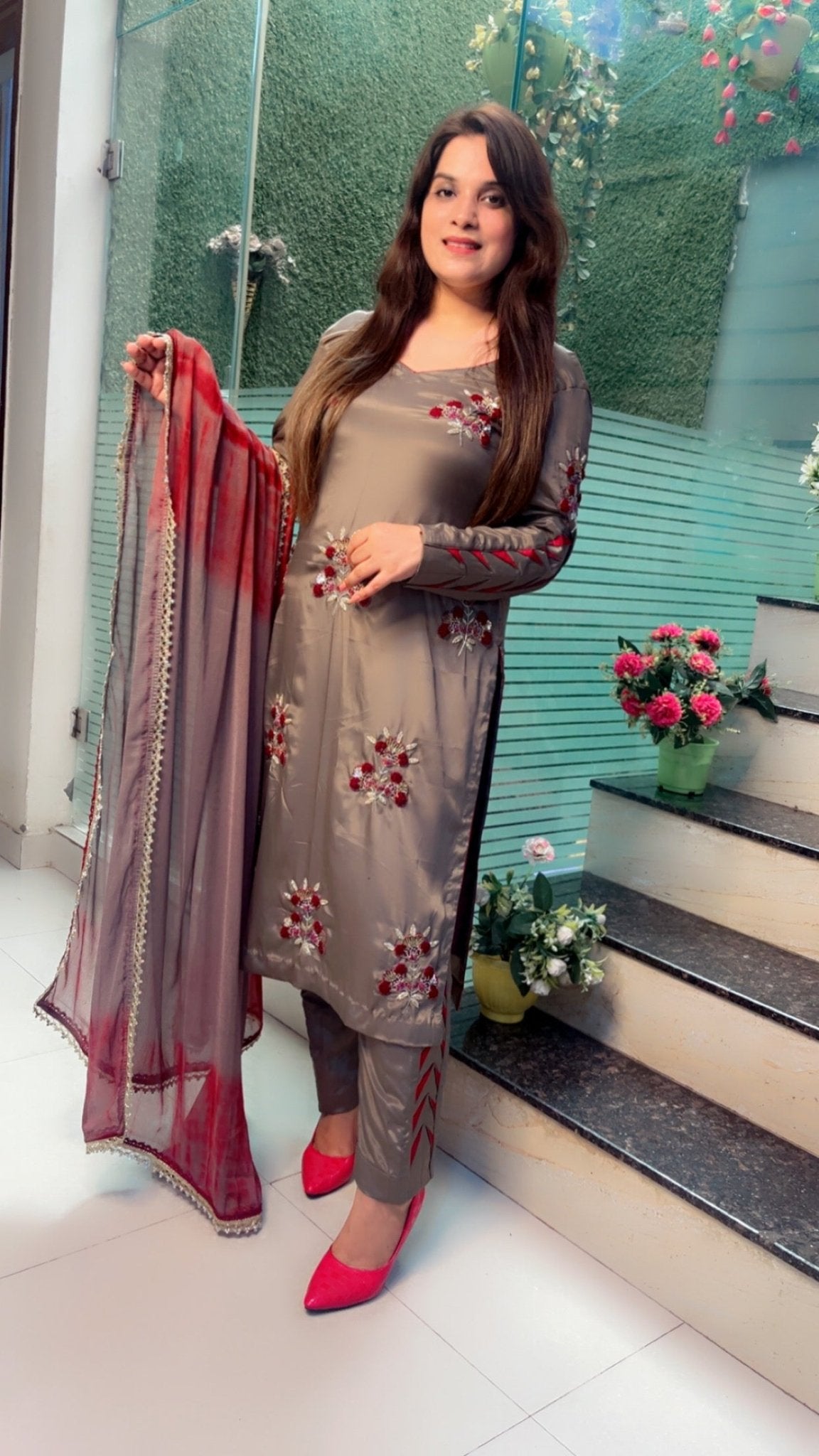 Hand Embroidered designer Suit - Kirti Kapoor Couture