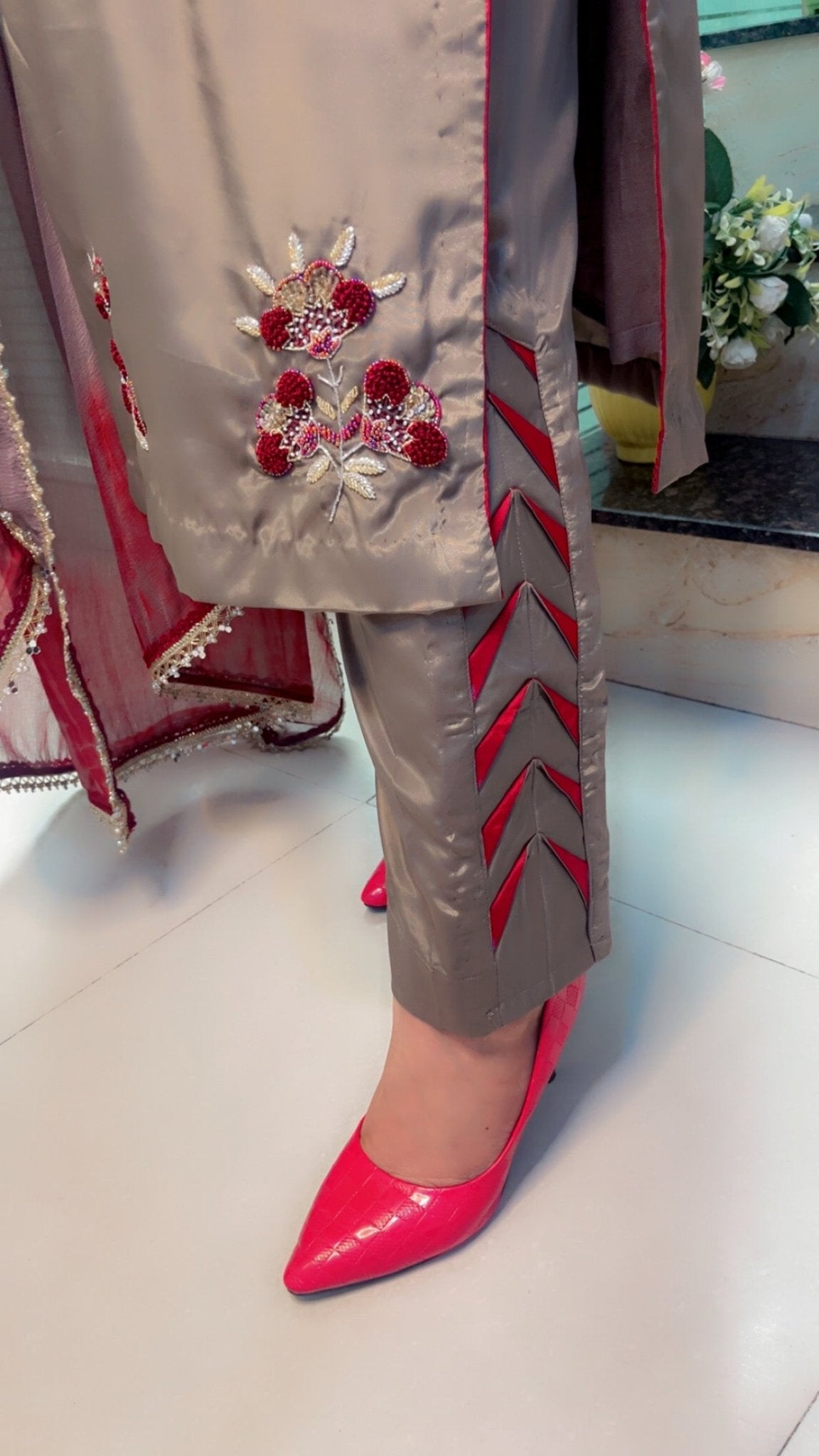 Hand Embroidered designer Suit - Kirti Kapoor Couture