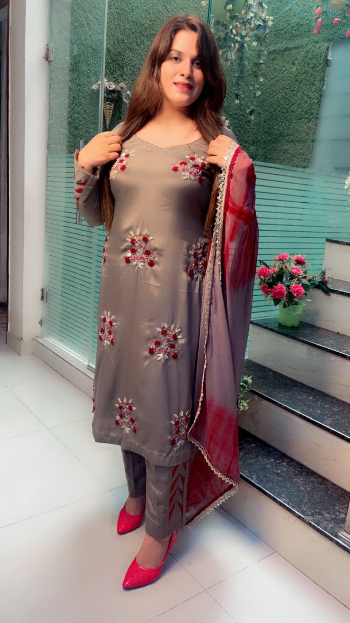 Hand Embroidered designer Suit - Kirti Kapoor Couture