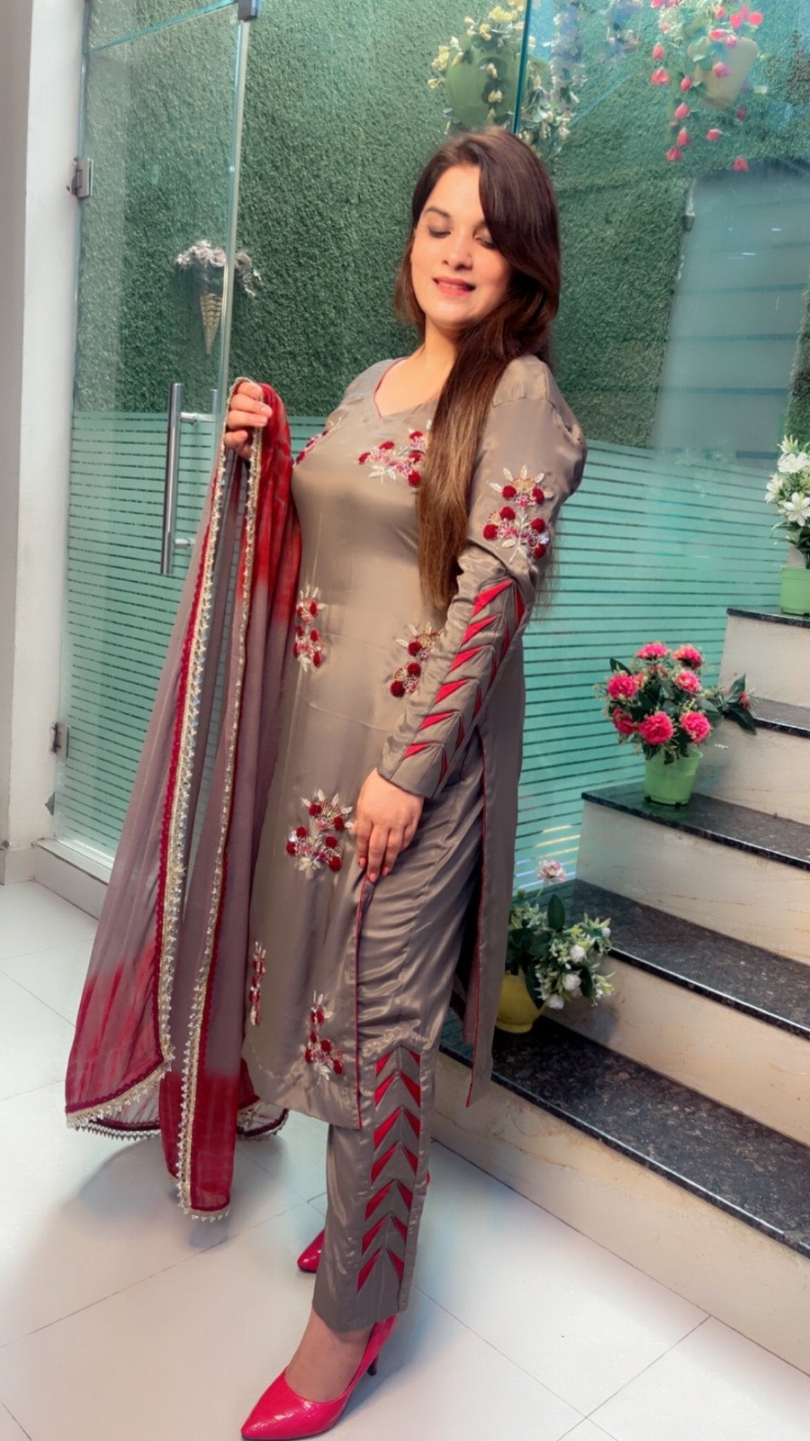 Hand Embroidered designer Suit - Kirti Kapoor Couture