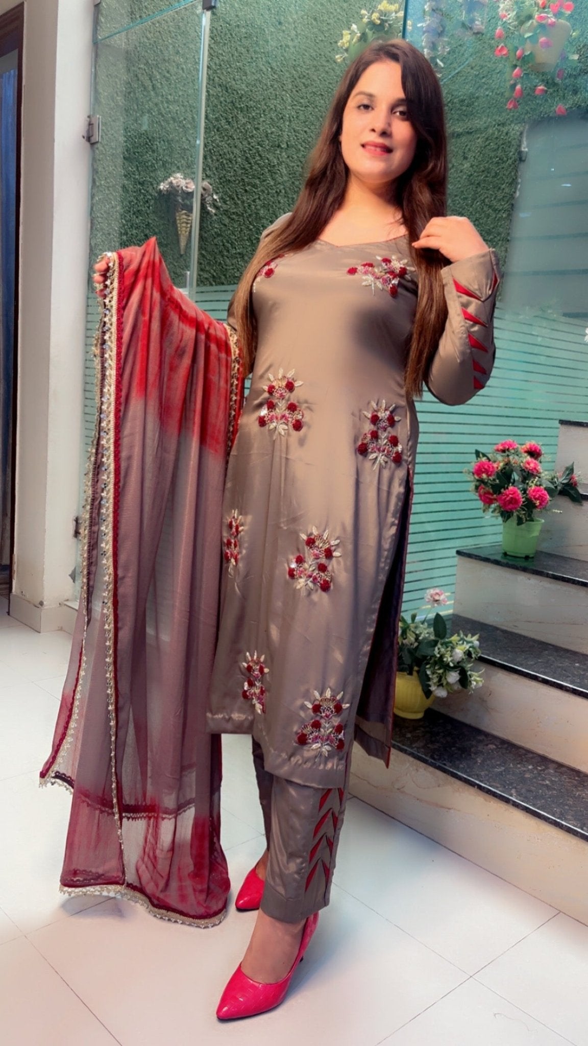Hand Embroidered designer Suit - Kirti Kapoor Couture