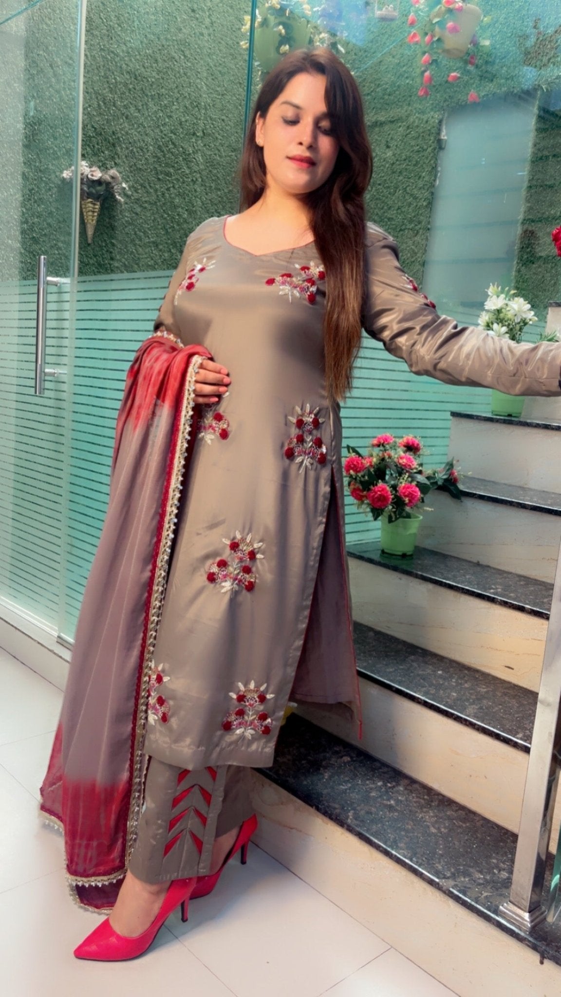 Hand Embroidered designer Suit - Kirti Kapoor Couture