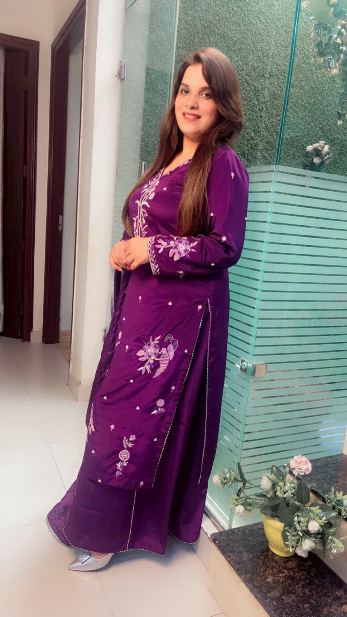 Hand Embroidered Party Wear Suit - Kirti Kapoor Couture