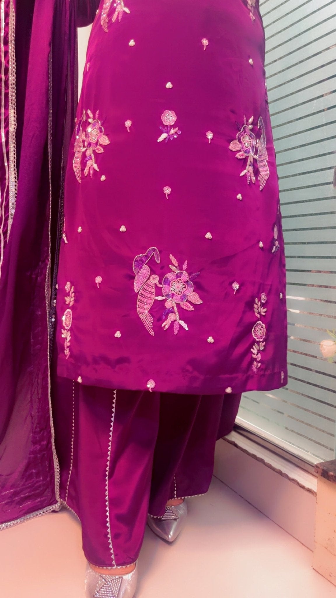 Hand Embroidered Party Wear Suit - Kirti Kapoor Couture