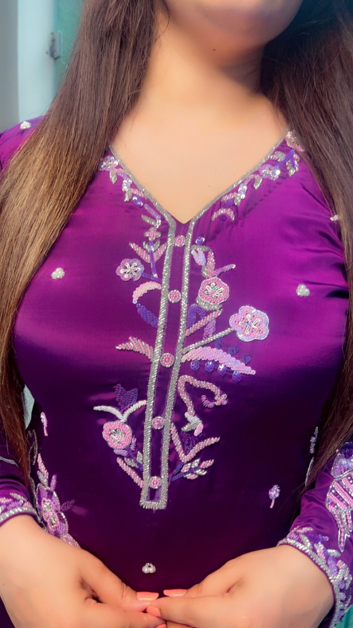 Hand Embroidered Party Wear Suit - Kirti Kapoor Couture