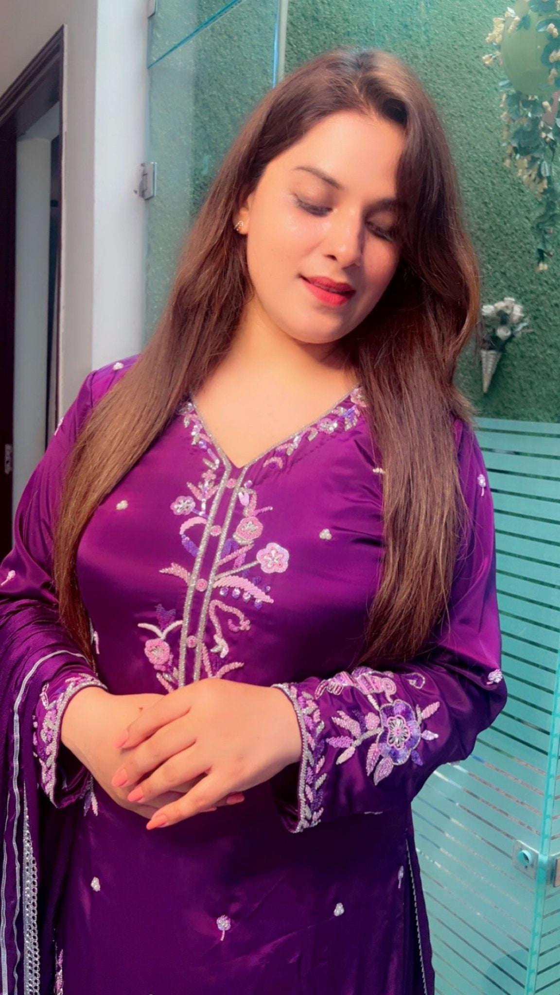 Hand Embroidered Party Wear Suit - Kirti Kapoor Couture