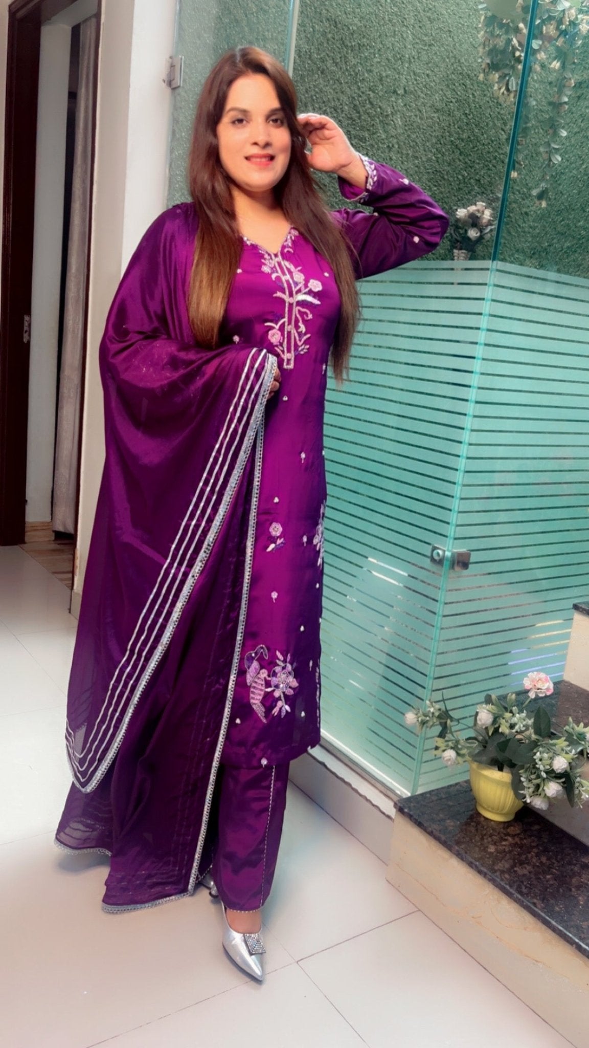 Hand Embroidered Party Wear Suit - Kirti Kapoor Couture