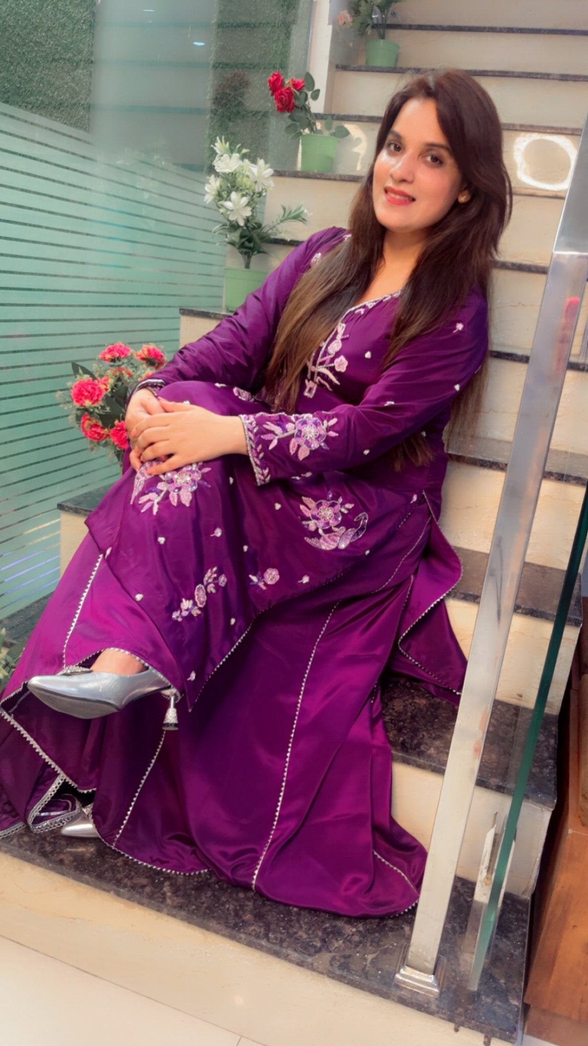 Hand Embroidered Party Wear Suit - Kirti Kapoor Couture