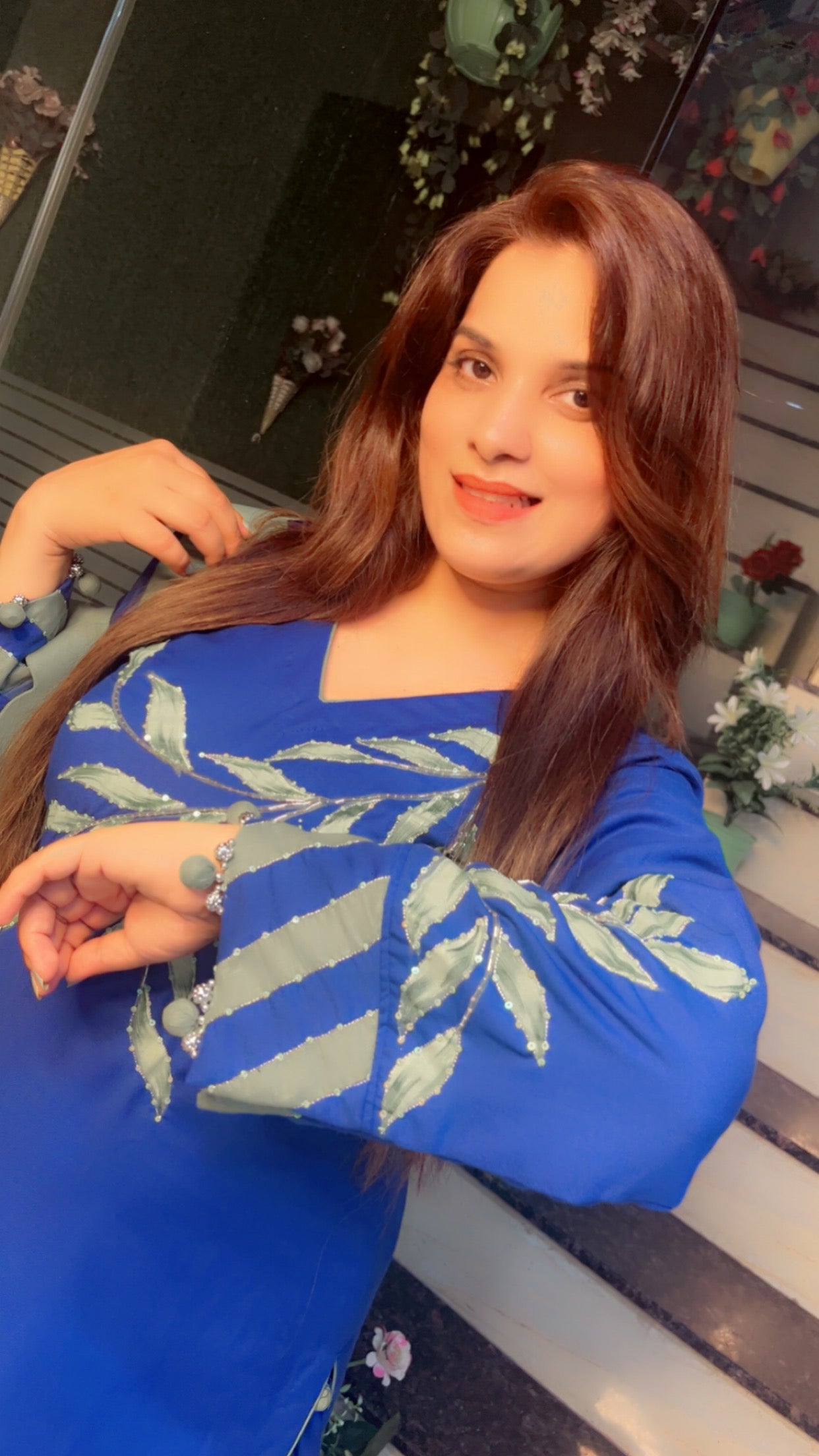 Hand Painted Designer Suit - Kirti Kapoor Couture