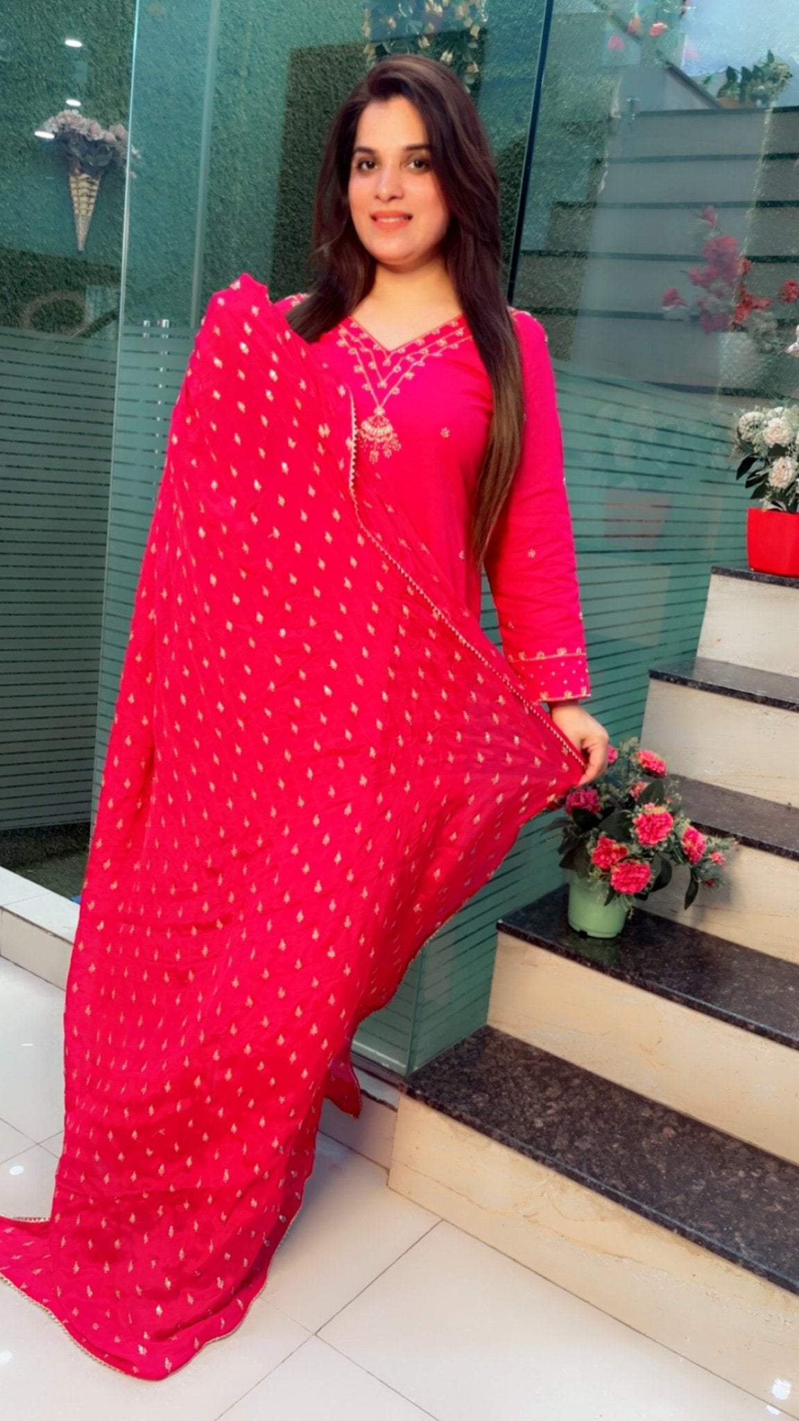 Hand - Worked Linen Suit For Summer - Kirti Kapoor Couture
