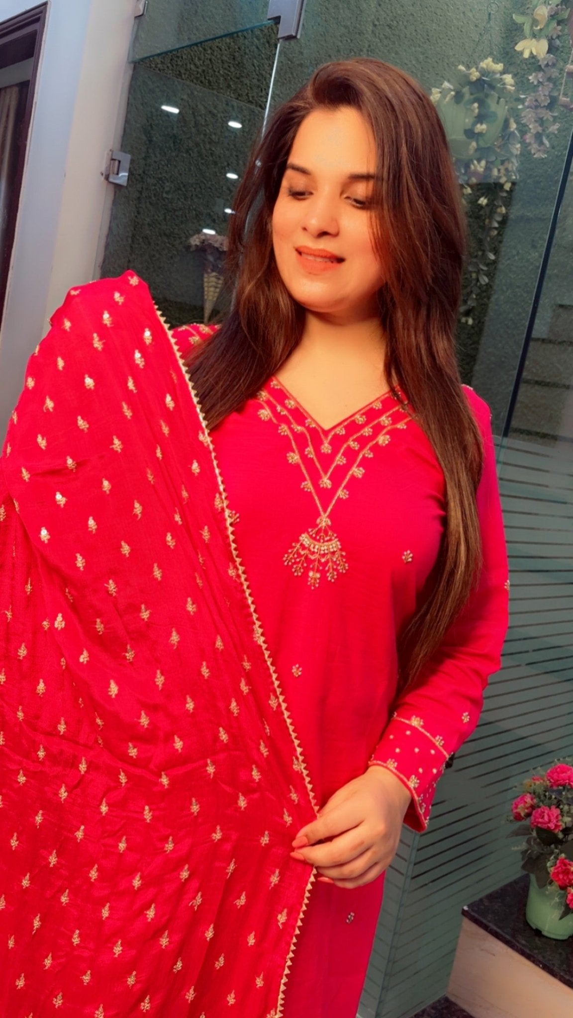 Hand - Worked Linen Suit For Summer - Kirti Kapoor Couture