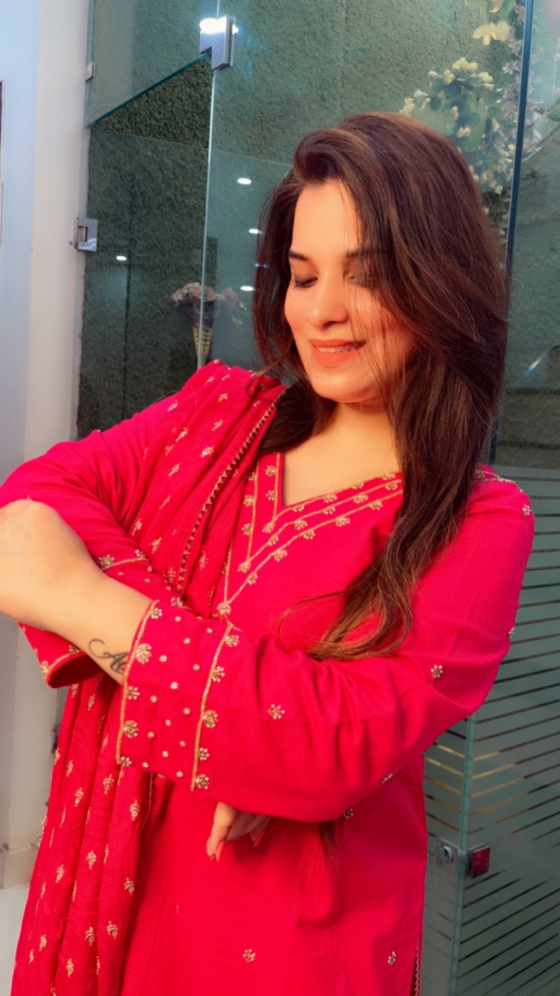 Hand - Worked Linen Suit For Summer - Kirti Kapoor Couture