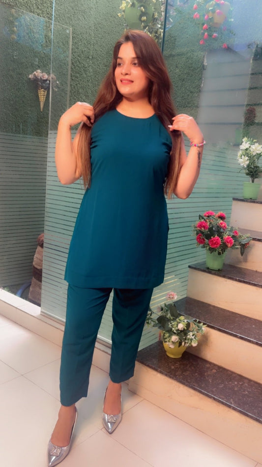 Heavy Embroidered Party wear three - piece Set - Kirti Kapoor Couture