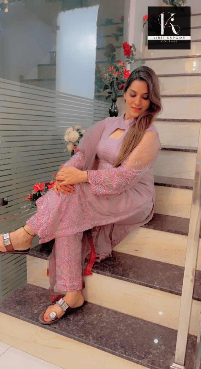 Lavender Boutique Fabric Suit (Designed to Outshine) - Kirti Kapoor Couture