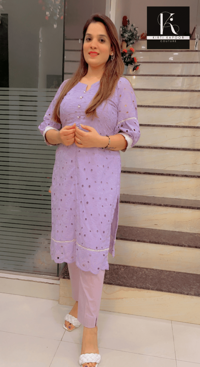 Lavender Chicken Co - Ord Set - Kirti Kapoor Couture