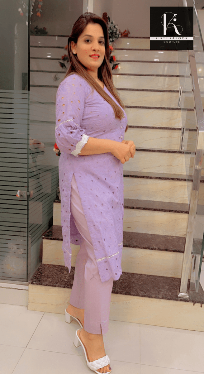 Lavender Chicken Co - Ord Set - Kirti Kapoor Couture