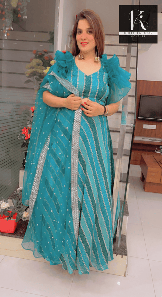 Lehnga With Designer Blouse - Sangeet Party Dress - Kirti Kapoor Couture