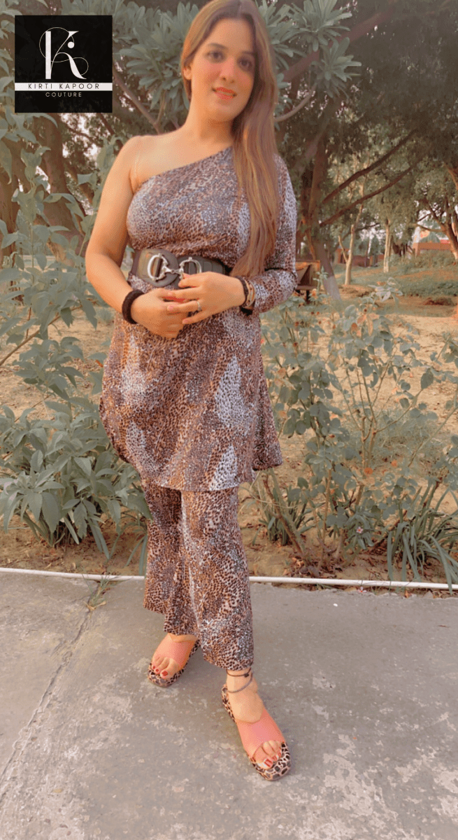 Leopard Animal Print Co - ord Set by Kirti Kapoor - Kirti Kapoor Couture
